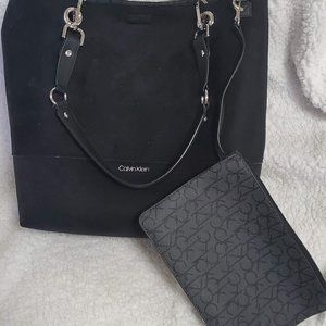 Calvin Klein Suede Tote